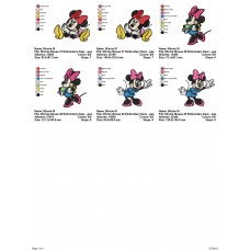 Package 3 Minnie Mouse 13 Embroidery Designs